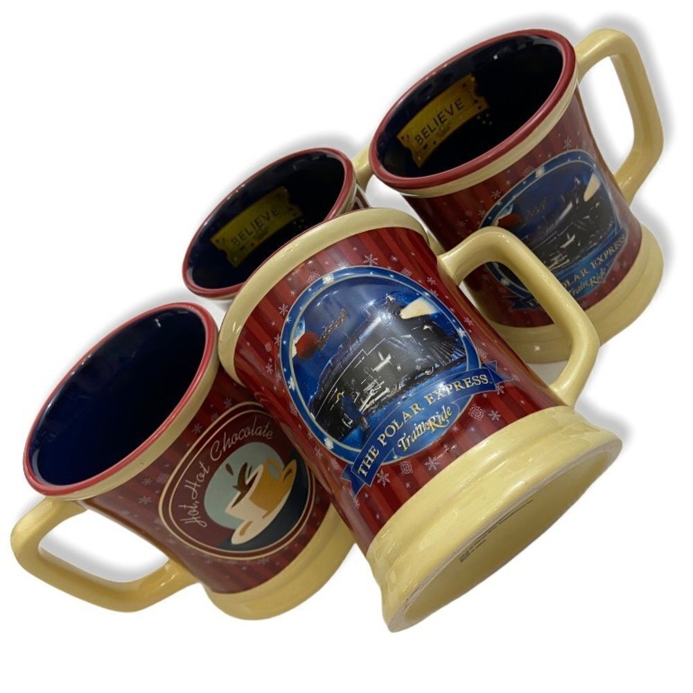 The Polar Express Train Ride Hot Chocolate 4pc. Mug Set - Picture 2 of 13